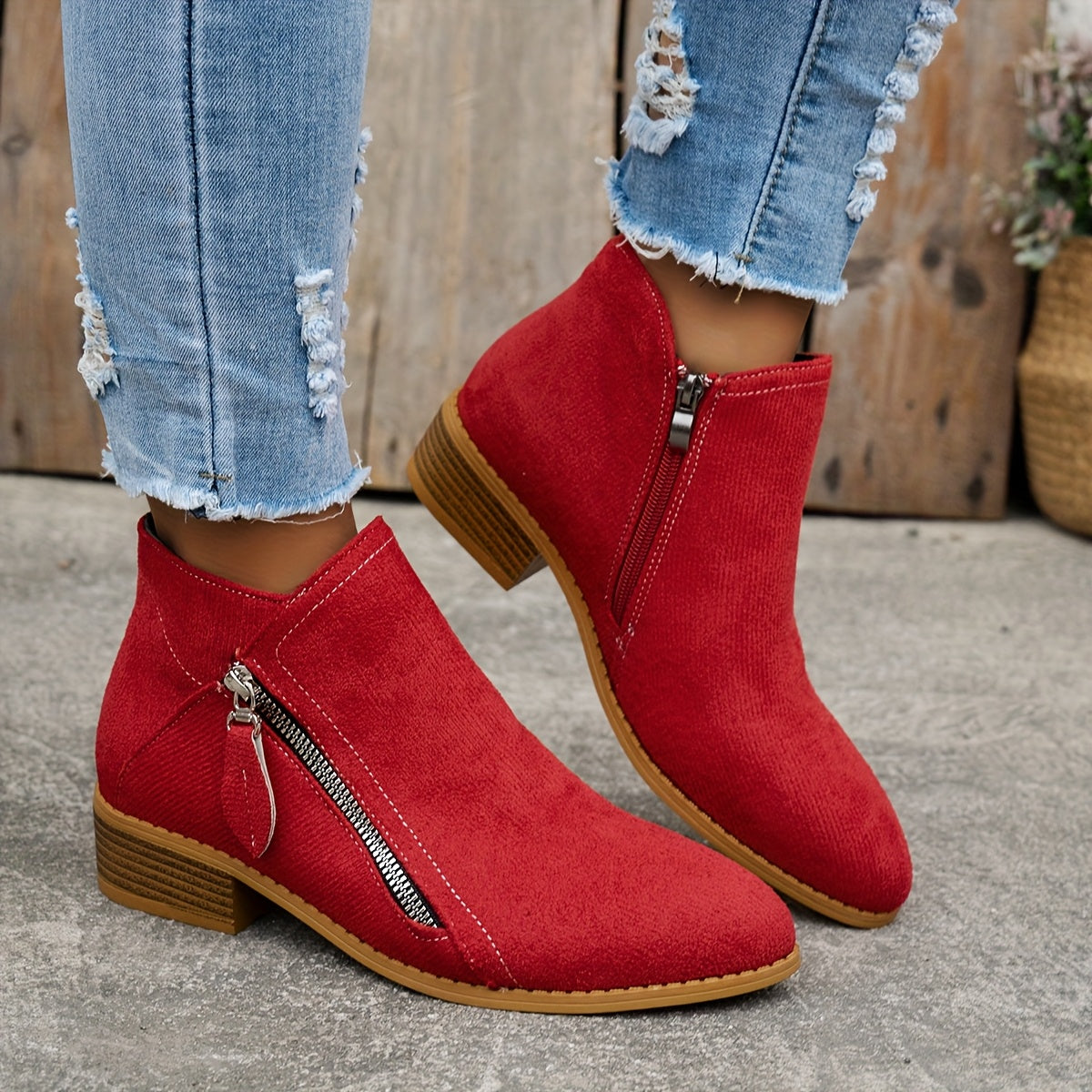Elegant Comfortable Zipper Shoes