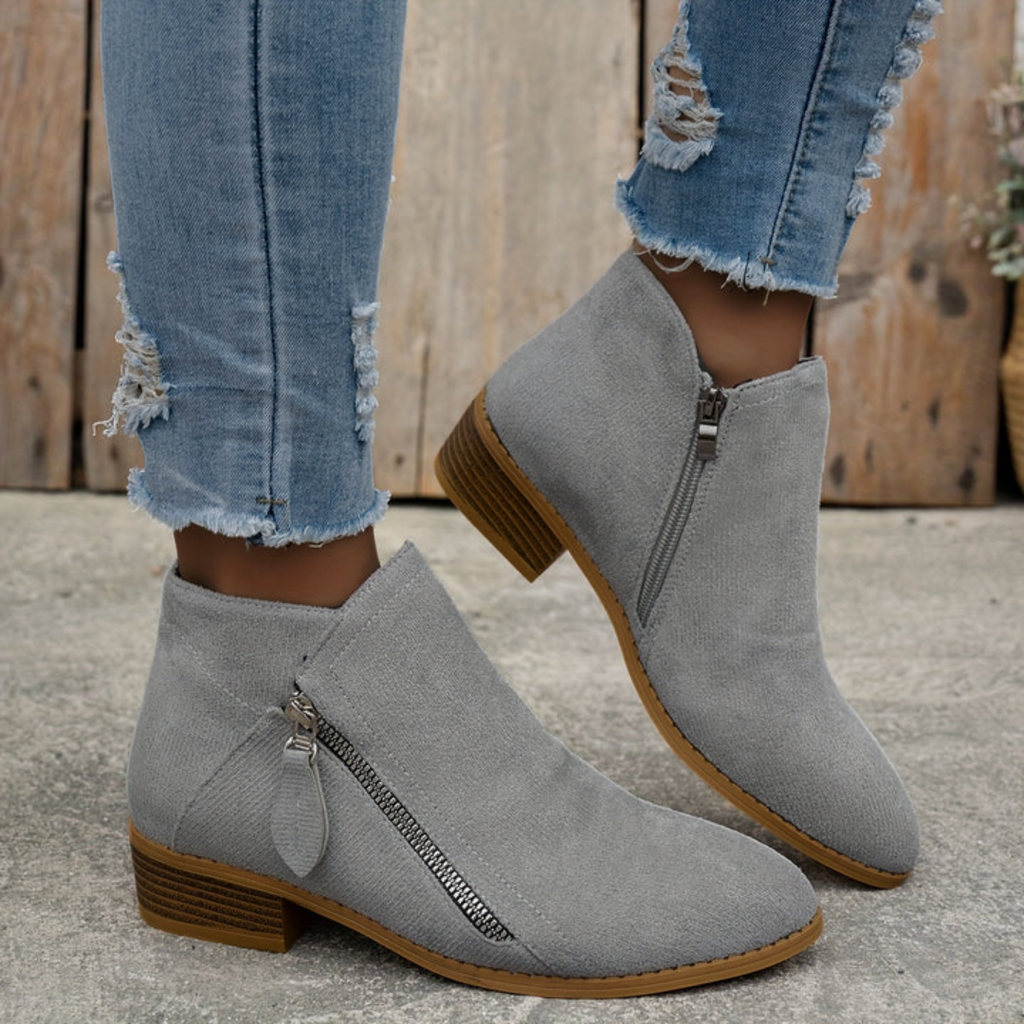 Elegant Comfortable Zipper Shoes