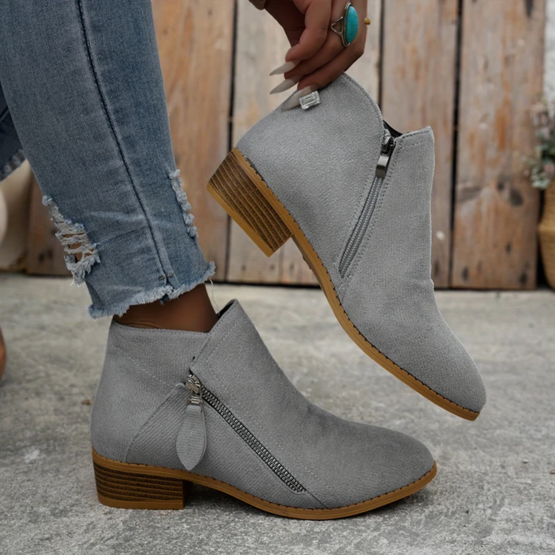 Elegant Comfortable Zipper Shoes
