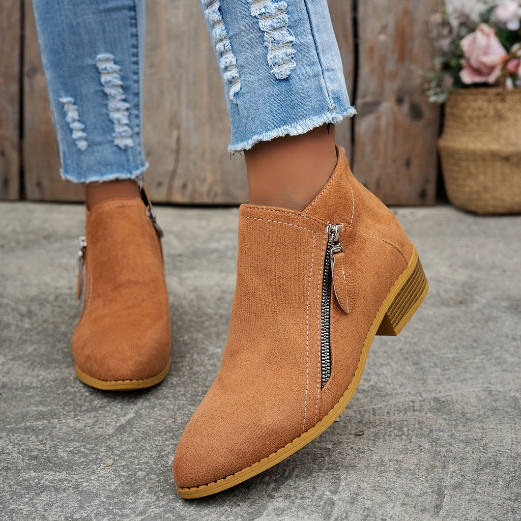 Elegant Comfortable Zipper Shoes