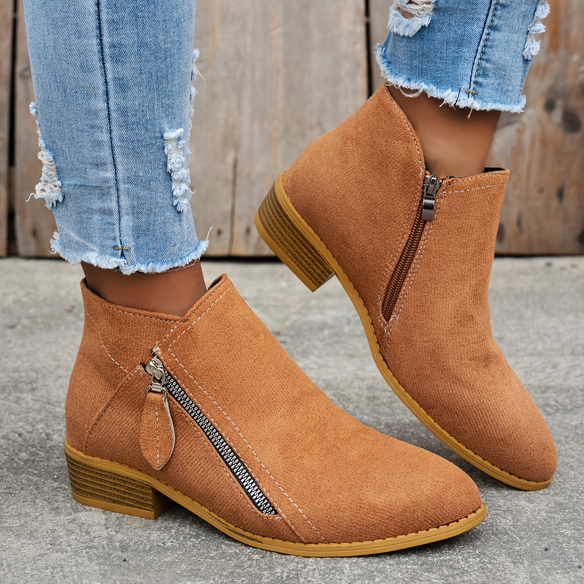 Elegant Comfortable Zipper Shoes