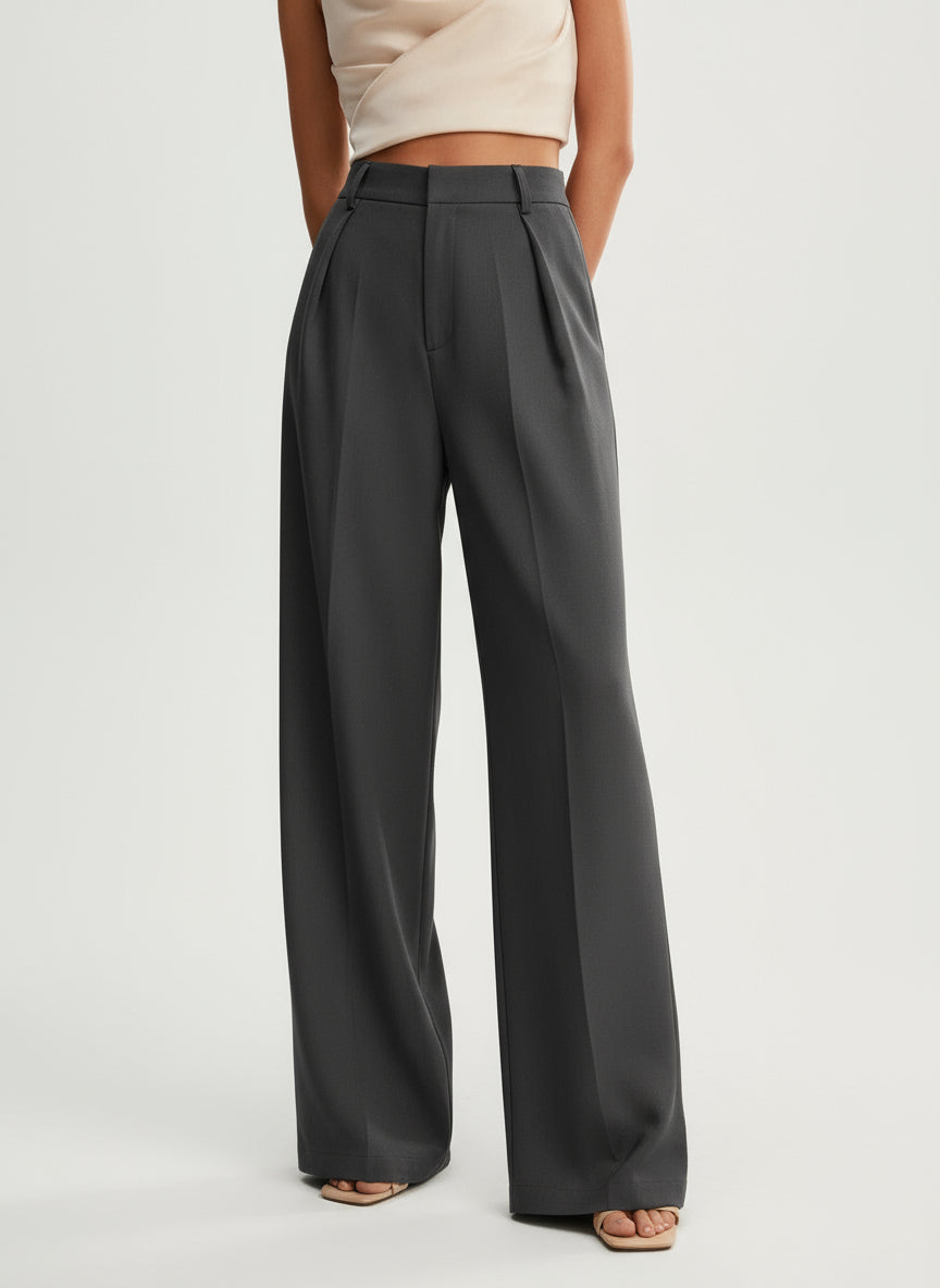 Fließende Stoffhose mit weitem Bein für festliche Anlässe