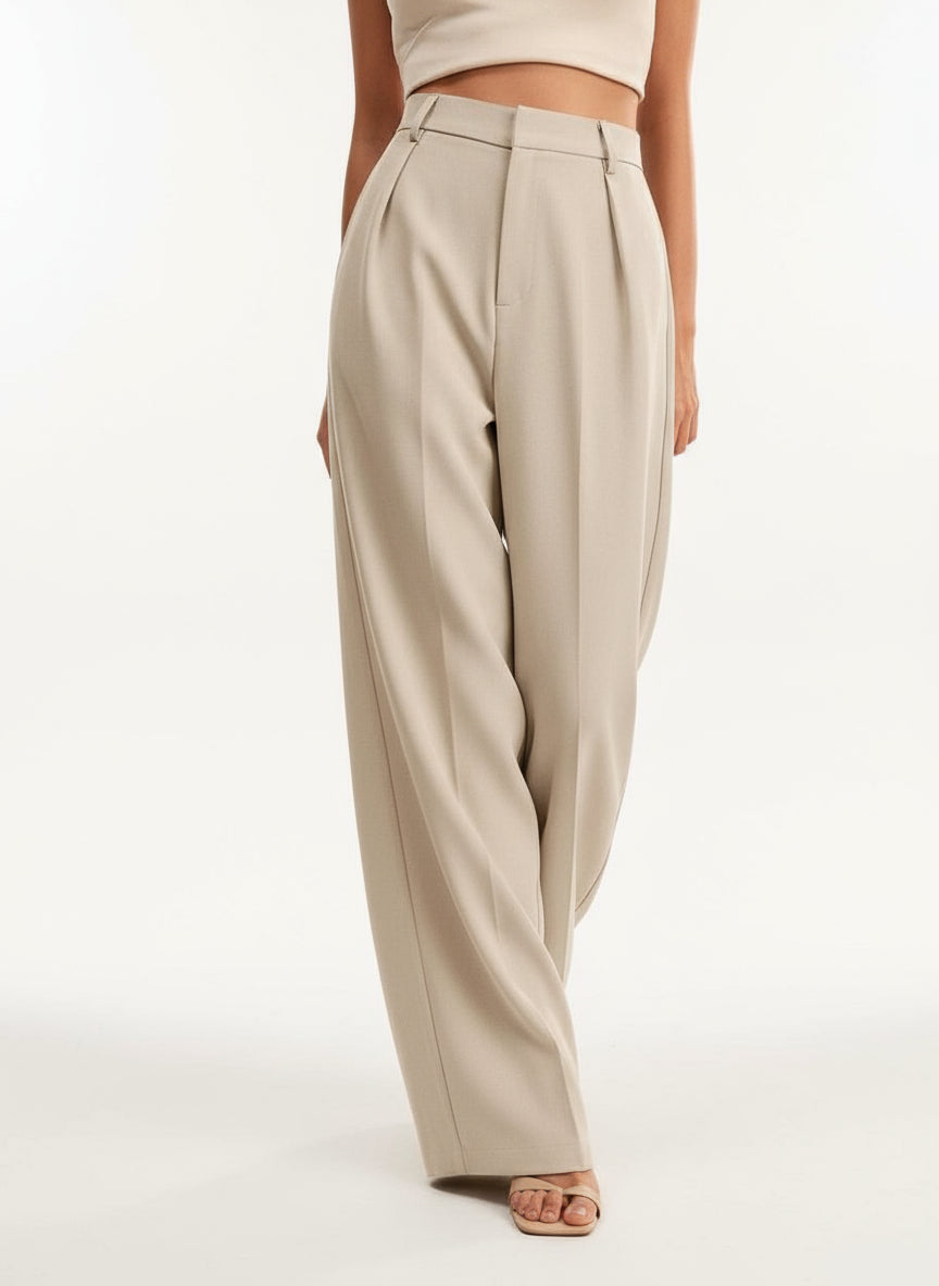 Marlenehose mit weitem Bein, Detailansicht