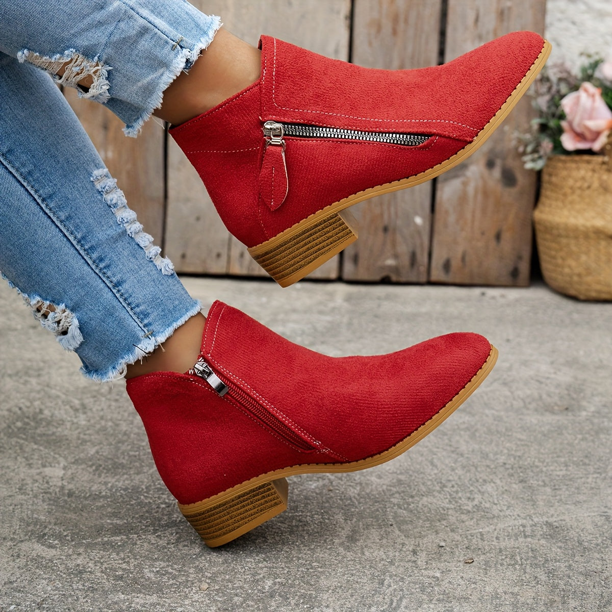 Elegant Comfortable Zipper Shoes